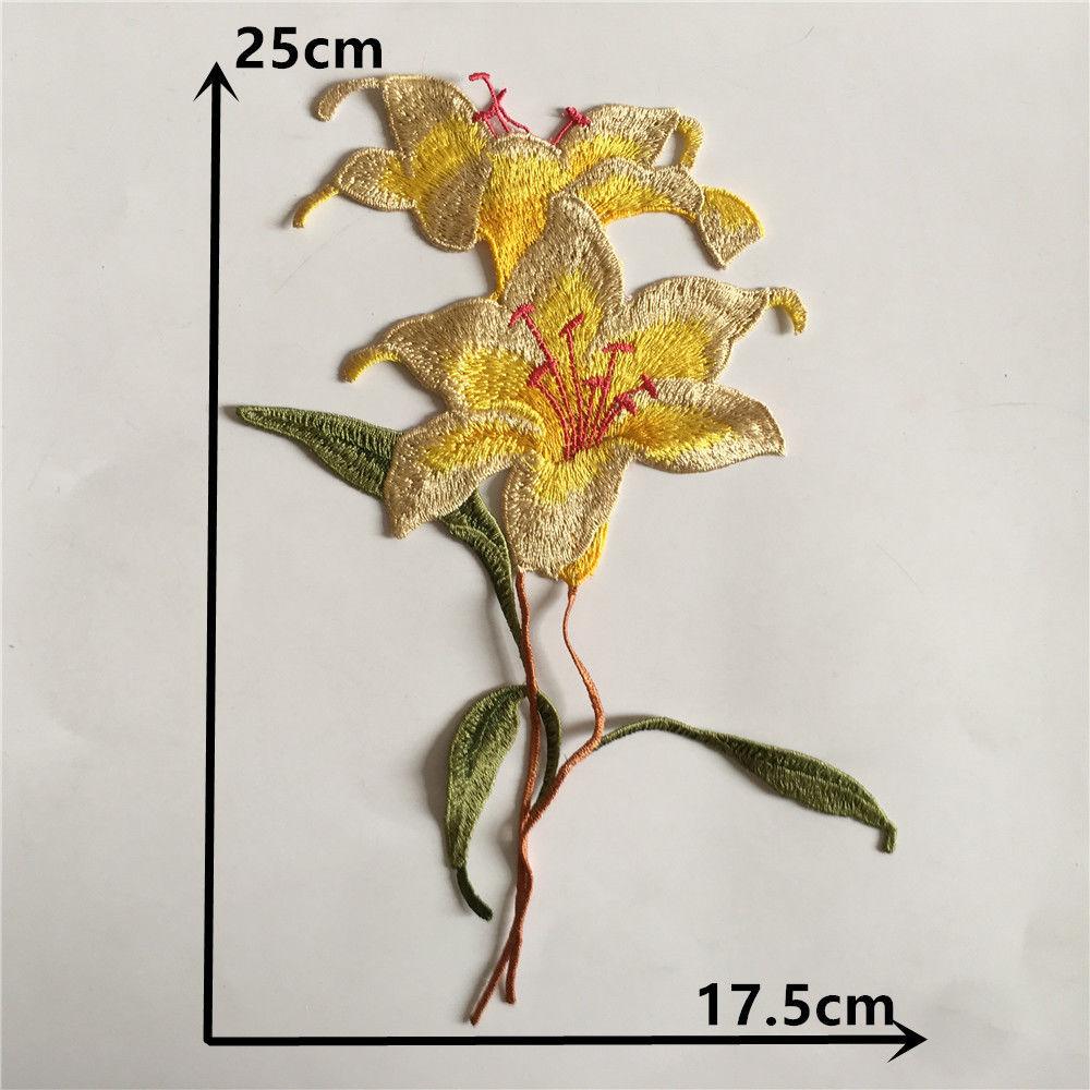 Yellow I Polyester Embroidery Three-Dimensional Flower Diy Collar Lace Decal Decoration Repair Clothes Clothing Accessories Accessories
