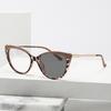 Pochromic Glasses Anti-blue Light Glasses for Women Cat Eye Metal Frame Retro Eyeglasses   Accesorios Para Mujer