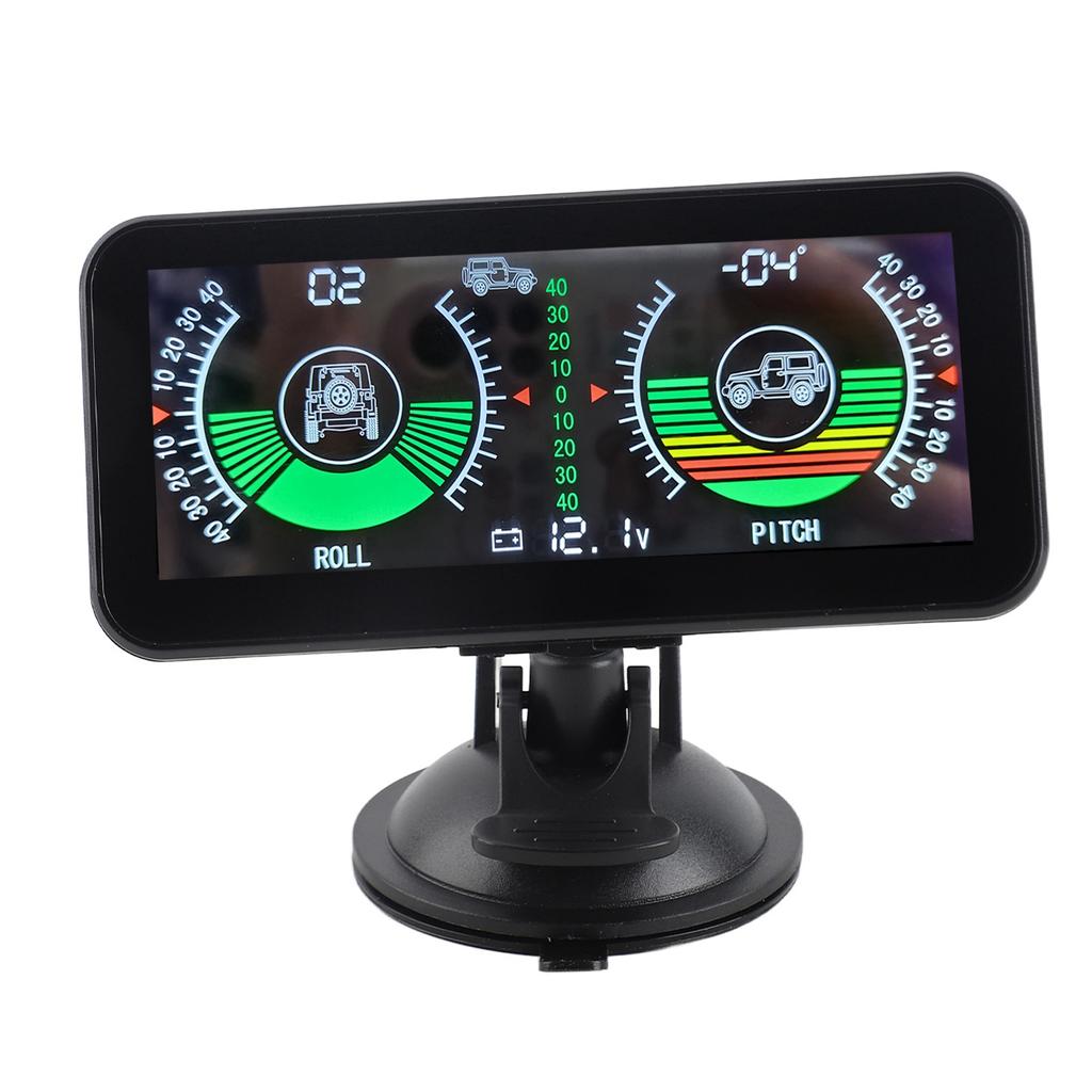 Universal Intelligent Car Inclinometer Tilt Gauge High Resolution HUD Digital Angle Slope Meter for Automobile