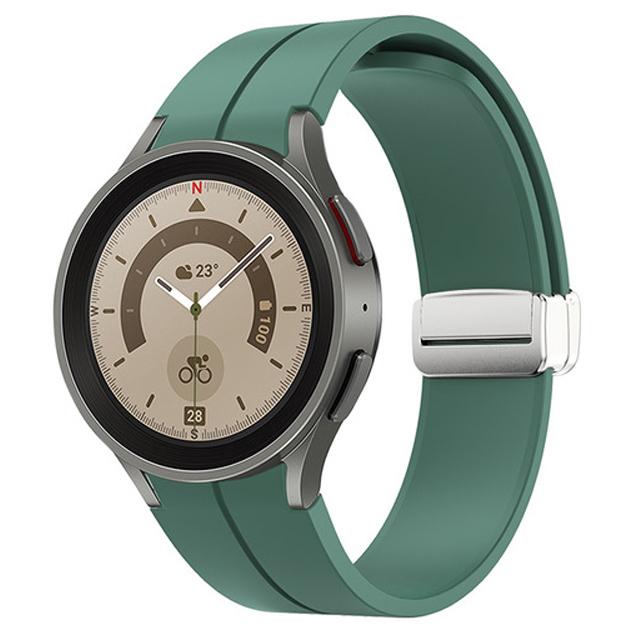 Band for Samsung Watch 7/4/5/6/5 Pro/classic/FE 44mm 40mm Magnetic Silicone Sport No Gaps Bracelet Correa Galaxy Watch 7 Strap