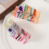 1 Piece of Niche Acrylic Bookshelf Book Candy Colored Hair Clip, Fresh Story Book Hair Clip, Large Y2k Dopamine Disc Hair Clip,