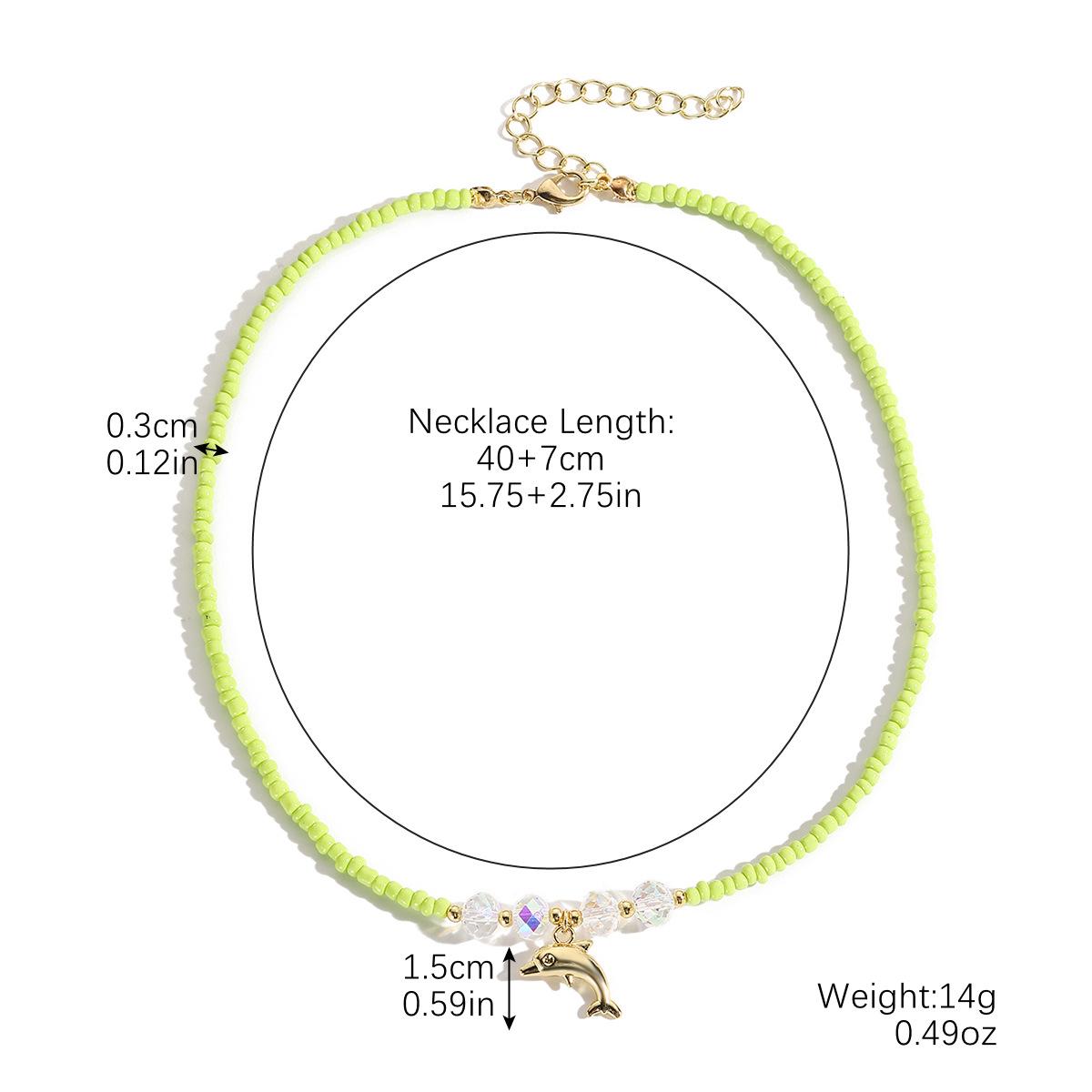 

Ожерелье для женщин Ожерелье из бисера Ключичная цепочка Допамин Красочные Ins Богемное ожерелье из бисера Миллет Красивое элегантное ожерелье для нее