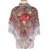Women's Retro Ethnic Print Tassel Shawl and Headscarf