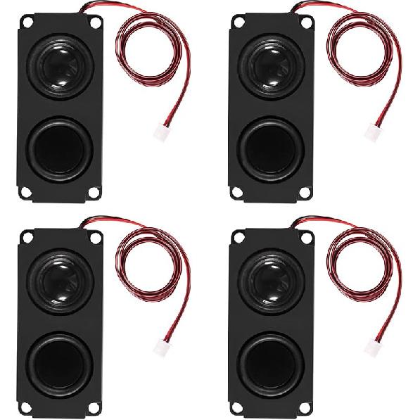 4 PCS Speaker 3 Watt 8 Ohm Mini Speaker 8ohm 3w Loundspeaker Micro for Arduino with JST-PH2.0 Interface for Small Electronic Projects Advertising