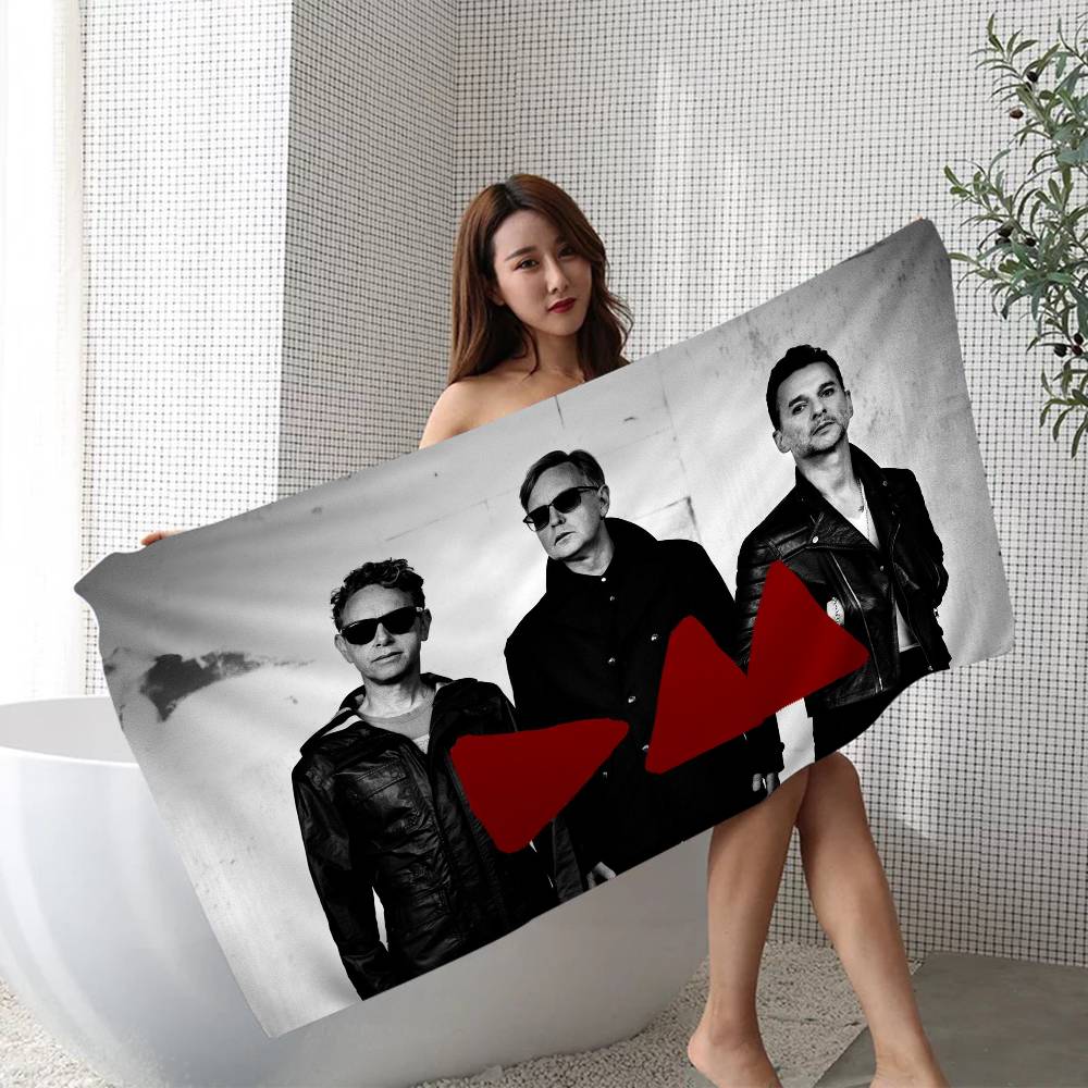 Electronic Rock D-Depeche Mode Anime Beach Swimming Towel Soft Absorbent Washcloth Children's Gifts for Kids Travel Camping Gym