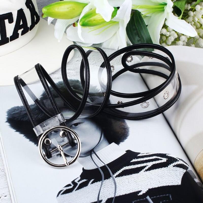 Modern Transparent Waist Belt For Women With Stylish Buckles For Casual And Looks Dressy
