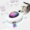 Automatic Feather Teaser Cat Toys Kittens Cat Interactive Activity Electric Crazy Toys Intelligent USB Rechargeable Pet Toys