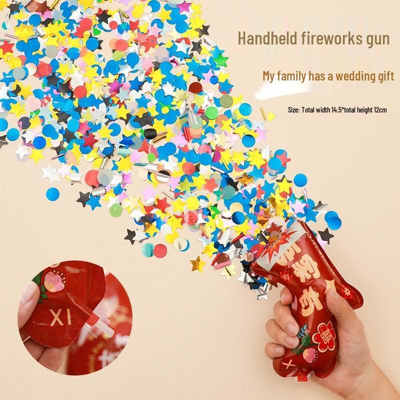 JINGRUIXIANG Handheld Wedding Confetti Poppers (20-Pack)