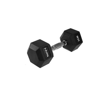 Rubber-coated Dumbbell 14kg HEX PRO HMS
