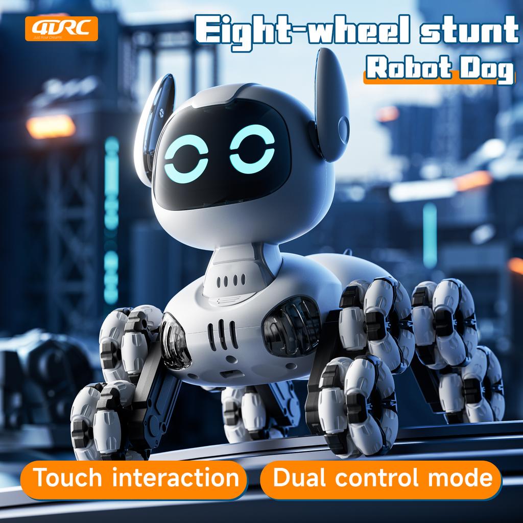 Y9 Intelligent Remote Control Robot Dog Electronic Stunt Rc Cars with Light & LED Eyes Touch-sense Electric Toys for Boys Kids
