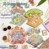 Creative Children's 3D Layered Scenery Stickers for Bullet Journals & Miniature Scenes