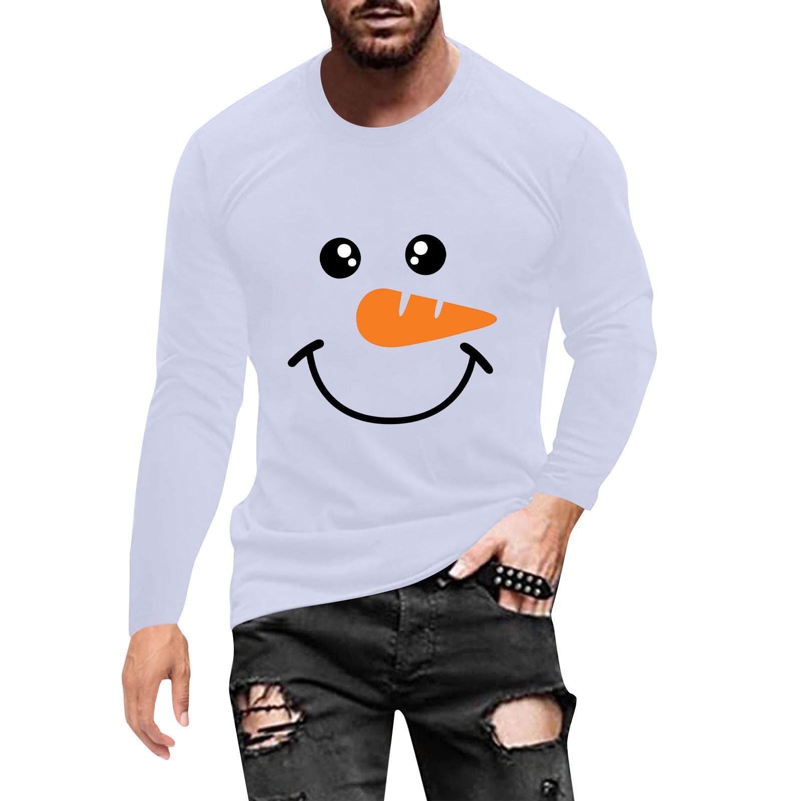 

Муж. Футболка Круглый вырез Одежда Одежда На открытом воздухе Длинный рукав С принтом Модельер Винтаж XXXXXL белый