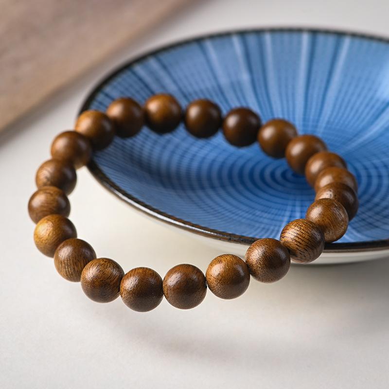 

Agarwood Buddhist Bead Bracelet, Jadeite Single-Loop Bracelet, Simple and Artistic Retro Ethnic Style for Men and Women Couples Agarwood bracelet【Simpl