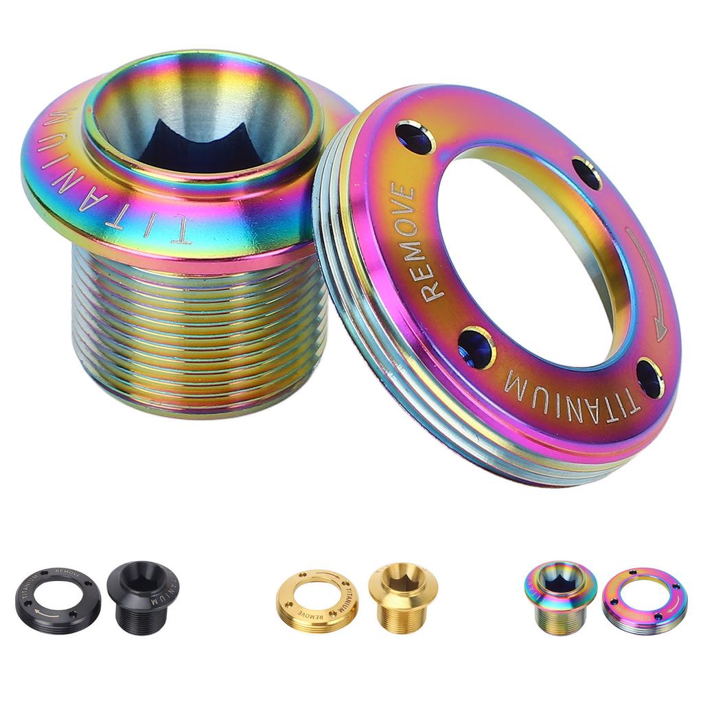 Crank Arm Screw Ti Alloy Lightweight Fine Processing Minimalist Bike Crank Cover Screw for Repairing