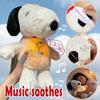 Cachorro branco Snoopy e Bonecos de Pelúcia Lilo e Stitch Boneca mais recente para Bebês que Alivia a Respiração Companheiro de Sono Boneca com Música e Luz Brinquedo de Pelúcia Presente para Criança