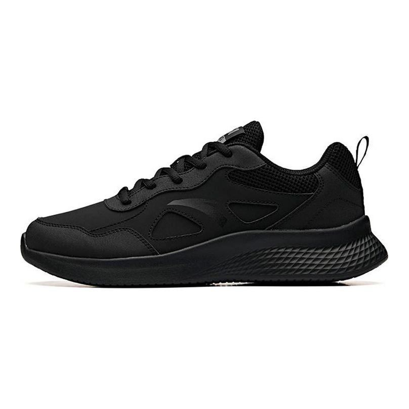 Anta Running Collection Slip Resistant, Abrasion Resistant, Breathable, Lightweight Low Top Running Shoes Men's Black 91935520-8