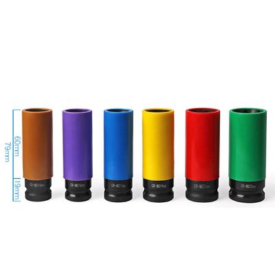 6pcs Socket Wrench Sleeve Set Tire Protections Sleeves Car Motorcycle Repairing Tools Kit