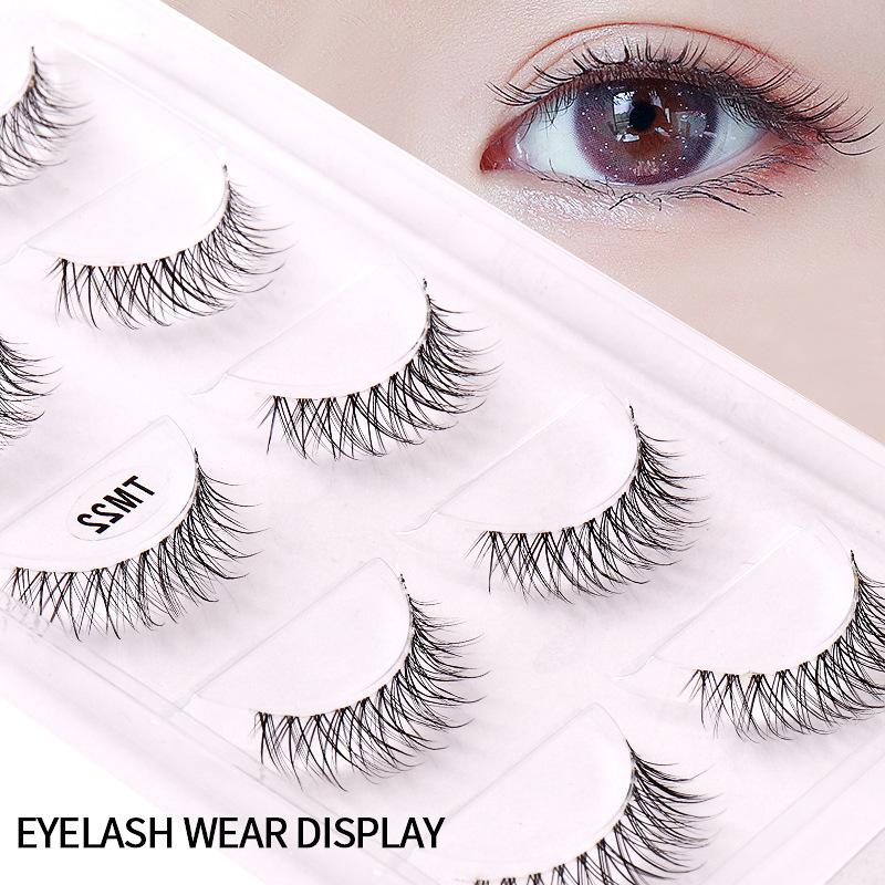 Transparent Fishing Line Little Devil Natural Slender False Eyelashes 5 Pairs Of Natural Simulated Eyelashes