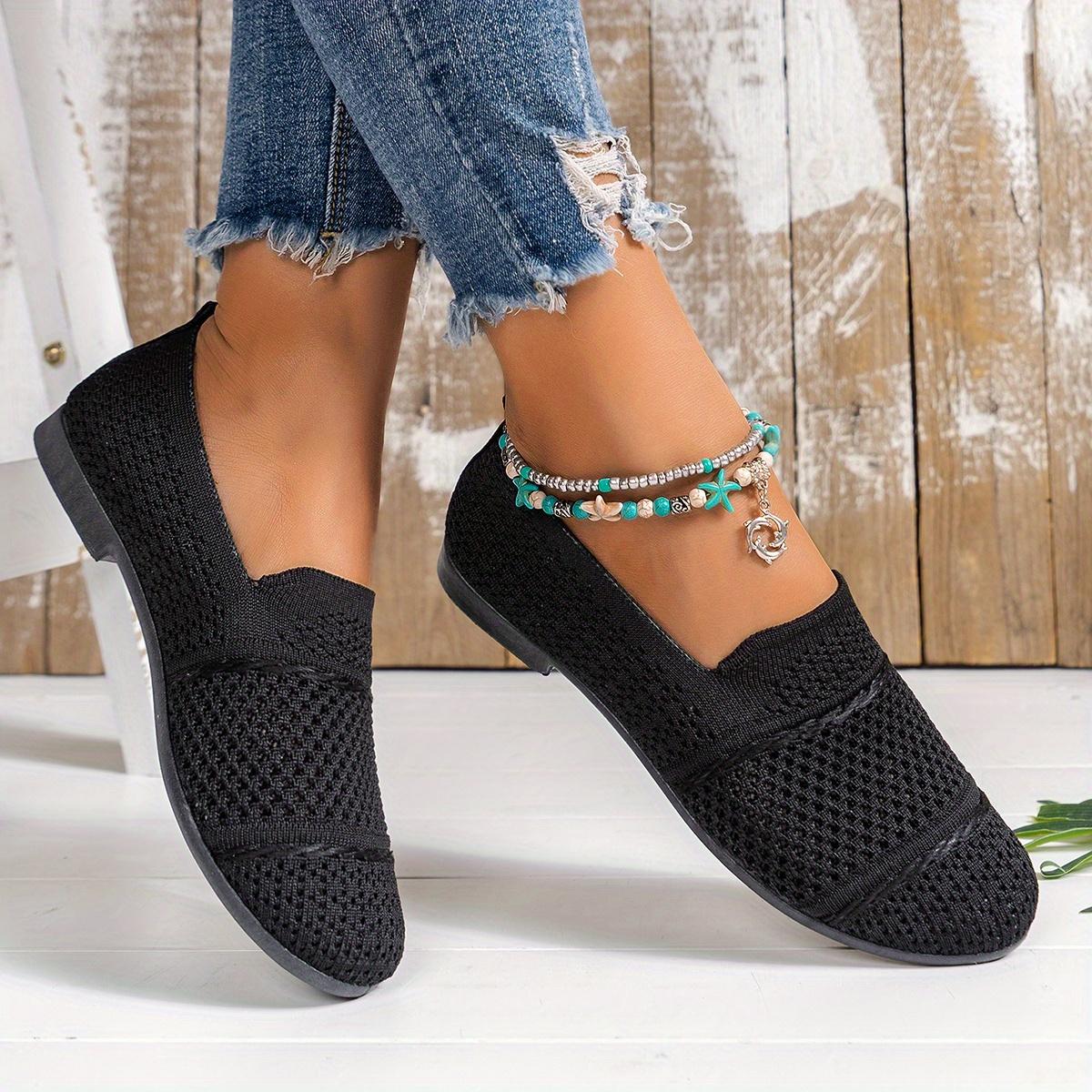 

[Sneakers] Women Slip on Loafers Female Casual Shoes Ladies Flat Shoes 41 чорний