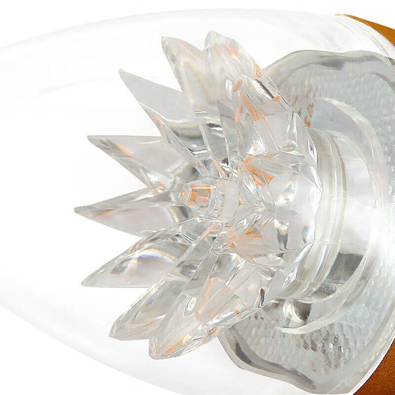 FSL Foshan Lighting LED Energy-saving Bulb Candle E14 Small Screw Base 6.5W White Light Gold