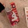 Red Plaid West Highland Style Phone Case for IPhone 17 Pro Max, Apple IPhone 16, 3D Cartoon High-quality Protective Case