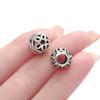 5pcs Multiple Styles Alloy Hollow Loose Bead Big Hole Spacer Beads for Bracelet Necklace Keychain Jewelry Making Accessories