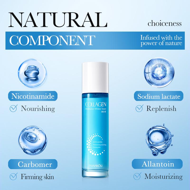 Kollagen Whitening Toner Anti-Aging Falten entfernen Hyaluronsäure Feuchtigkeitsspendender Toner Gesichtsbehandlung