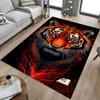 1pc Tiger Print Carpet Anti Slip Polyester Floor Mat for office.Bedroom