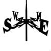 Classic European Style weathervane Scene Garden Stake Weather Vane Wind Direction Indicator