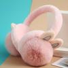 Women's Winter Cycling Earmuffs with Cute Little Rabbit Ears - Plush, Warm, and Fashionable Ear Protection