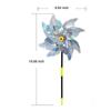 10 Pack Bird Repellent Scare Pinwheels, Bird Reflective Deterrent Pinwheel Device Outdoor Birds Away for Lawn