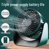Compact High-Power Mini Fan: USB Rechargeable Portable Desk Fan for Classroom, Dormitory, or Office