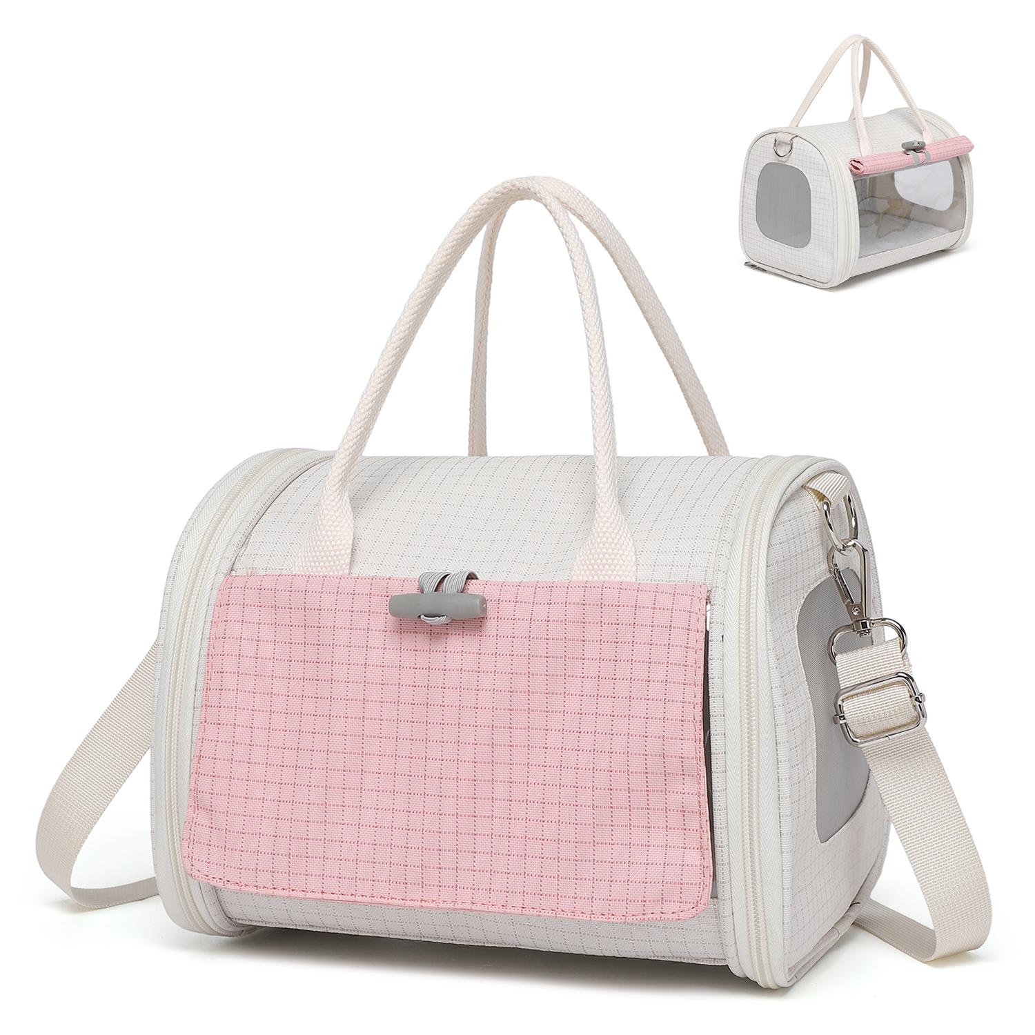 

Pet Snake Carrying Bag Climbing Pet Carrying Hidden Breathable Hole Box Bag Tortoise Guardian Lizard Supplies рожевий