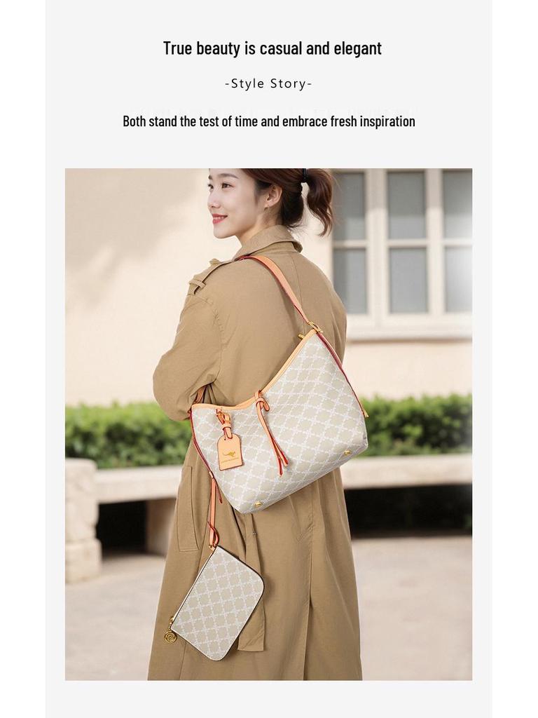 Damen 2025 Retro Floral Tragetasche - High-End, Mode Schulterhandtasche mit großer Kapazität