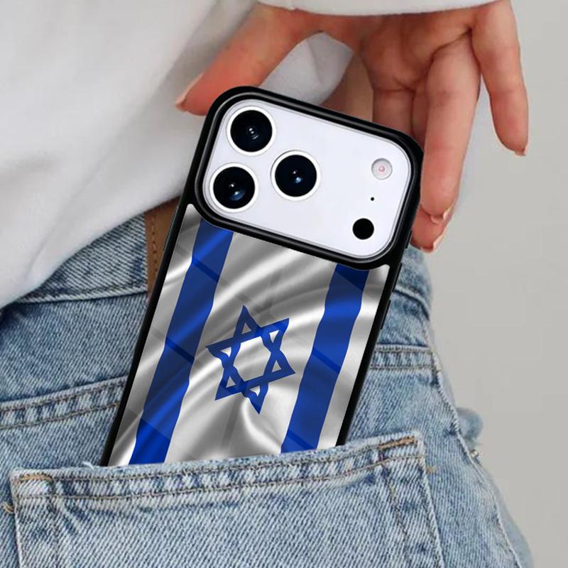 Custodia per telefono con bandiera di Israele per iPhone 16e 15 14 13 12 17 Pro Max Plus Air 17pro Cover Coque