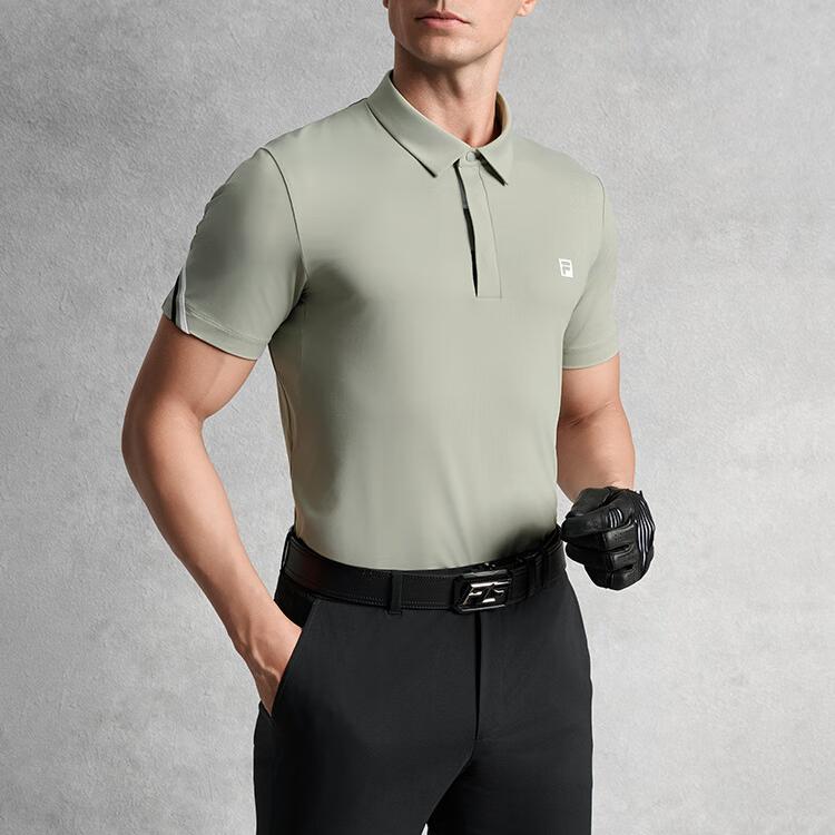 FILA Golf Series Sun Protection Sports Knit Short Sleeve Polo Shirt Men Polo Shirts A11M535101F-KK