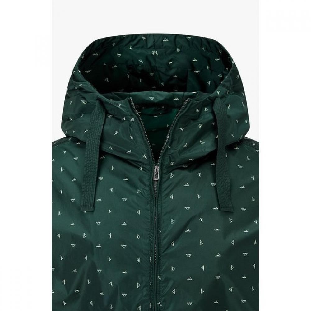 Emporio Armani Men S Eagle Pattern Nylon Hooded Jacket 26 S S A516110030 