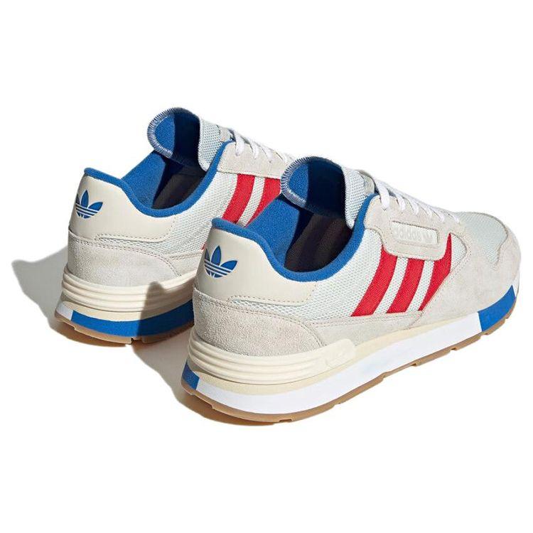 Adidas Originals Treziod 2.0 Retro Comfortable Stylish Fabric Synthetic Leather Durable Low-Top Casual Running Shoes Unisex Sneaker Beige Red HP3121