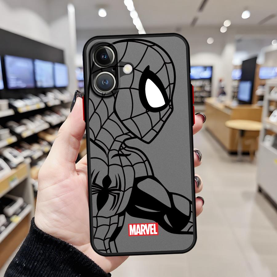 Marvel Spiderman Coolt Telefonfodral för Apple iPhone 16e 15 16 14 Plus 13 Mini 12 13 11 17 Pro Max 17 Air XS Max 7 8 Mjukt Fodral