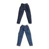 Trendy Jeans Pants 1/12 Scale Miniature Clothing for Action Figures Unisex Cotton Trousers for Doll Collectors Dress Up