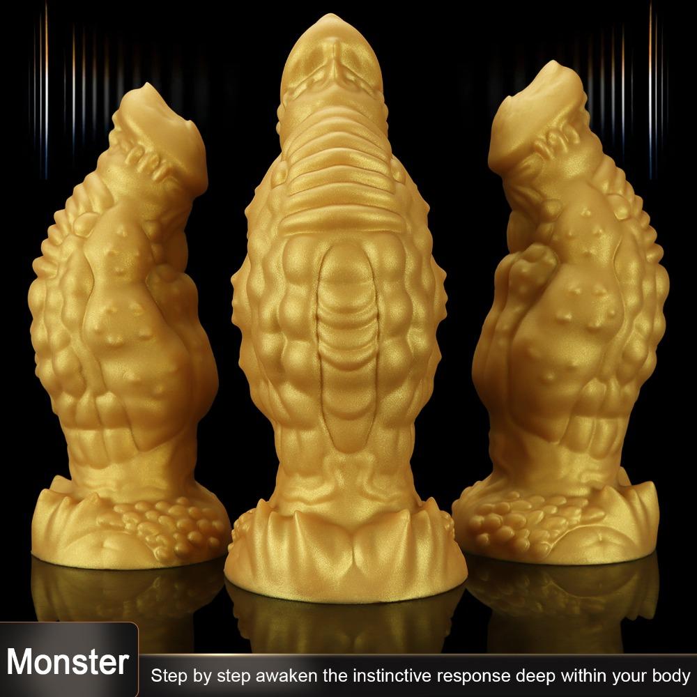 Muscle God Silicone Anal Plug - Wearable Butt Plug for Women, SM Training & Anal Stretching, Unique Irregular Design Adult Toy