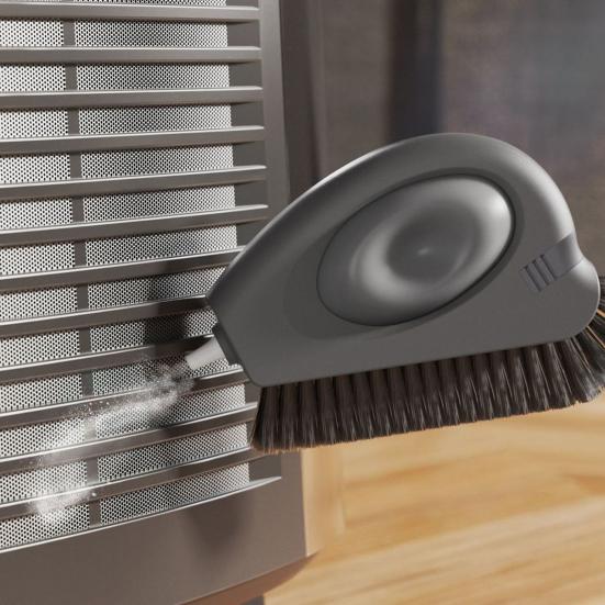 3v1 Kartáč na čištění okenních drážek se škrabkou Tuhé štětiny Ergonomická rukojeť Nástroj na čištění drážek