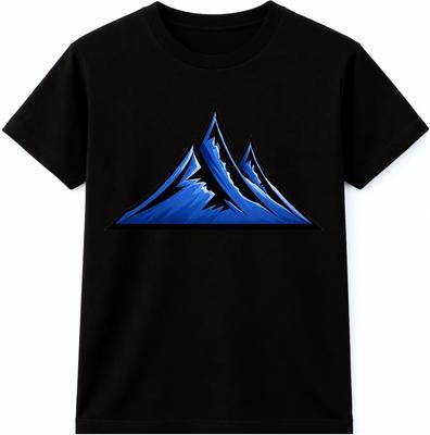 Mountain Graphic T Shirt Minimalist Peaks Nature Outdoor Adventure Tee