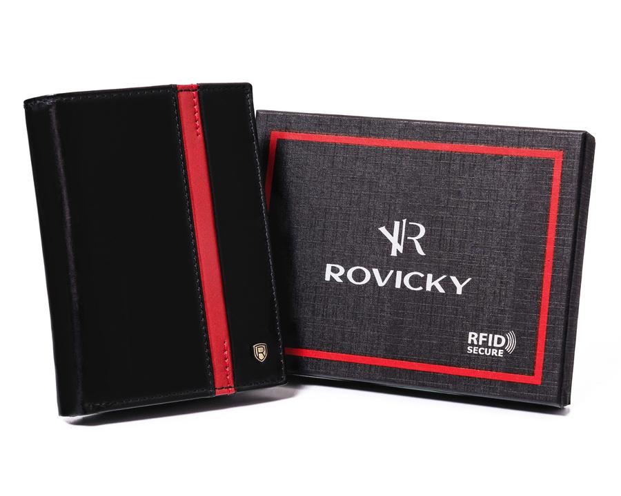 Stylish men's wallet made of genuine cowhide leather - Rovicky