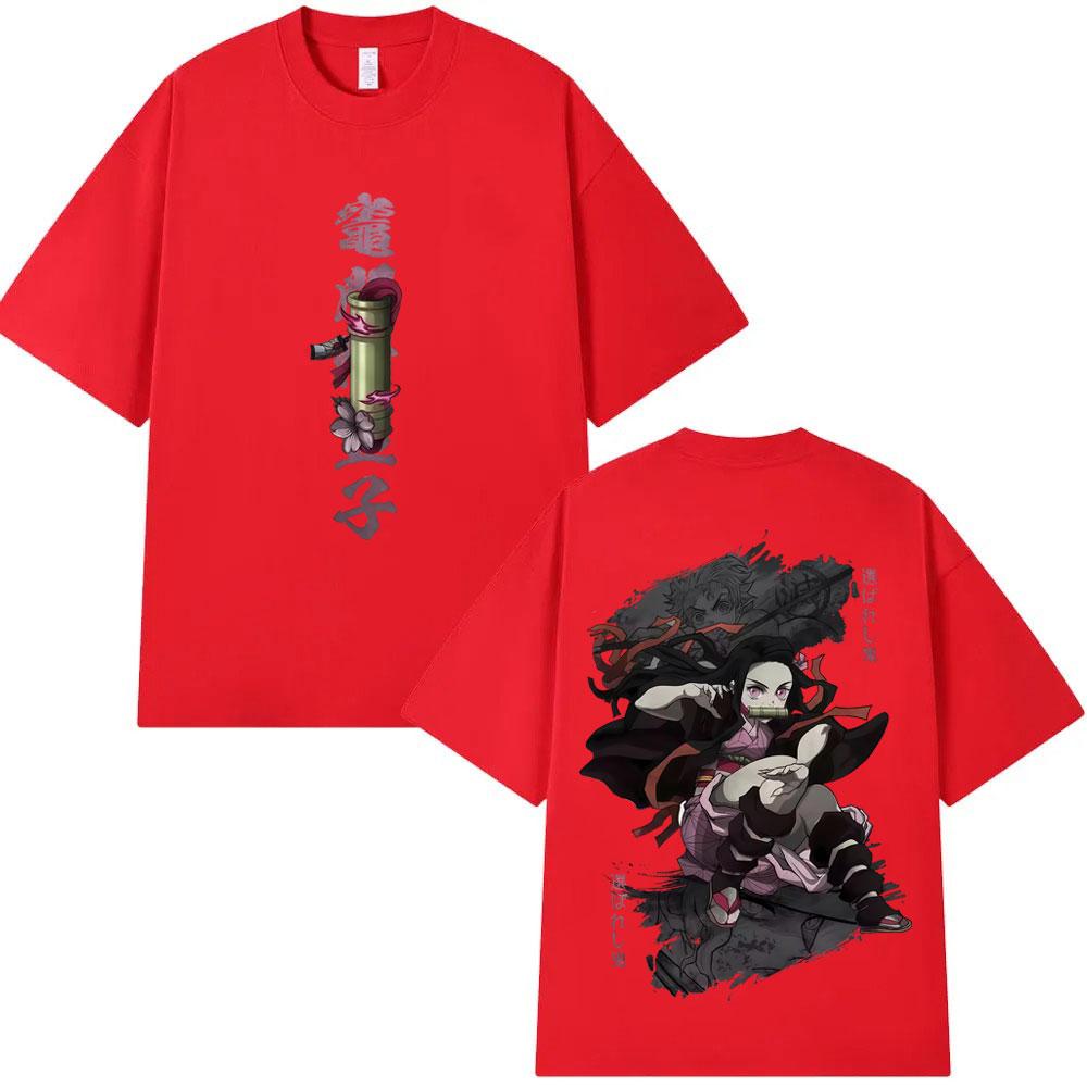 Anime Demon Slayer Kamado Nezuko Graphic T Shirts Unisex Women Clothing Fashion Short Sleeve Tshirts Unisex Streetwear