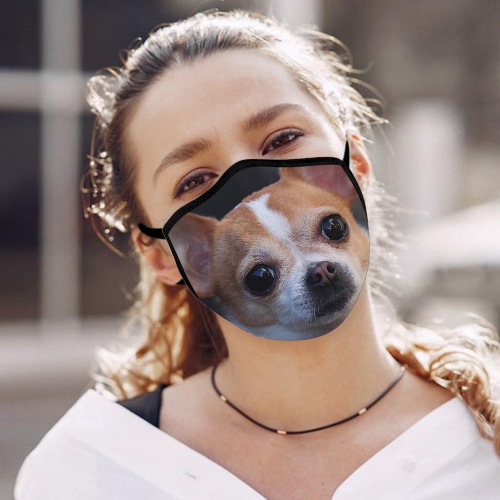 1PC Adult Printed Funny Face Outdoor Washable Breathable Cycling Mask