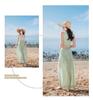 Luxury Red Off-Shoulder Thai Bikini with Long Skirt - Women's Sexy Resort Swimwear