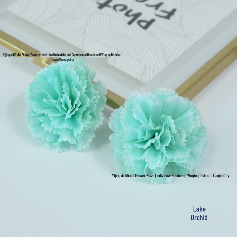 5cm Silk Carnation Marigold Wreath Flower Ball Pendant for Door Frames & DIY Decor