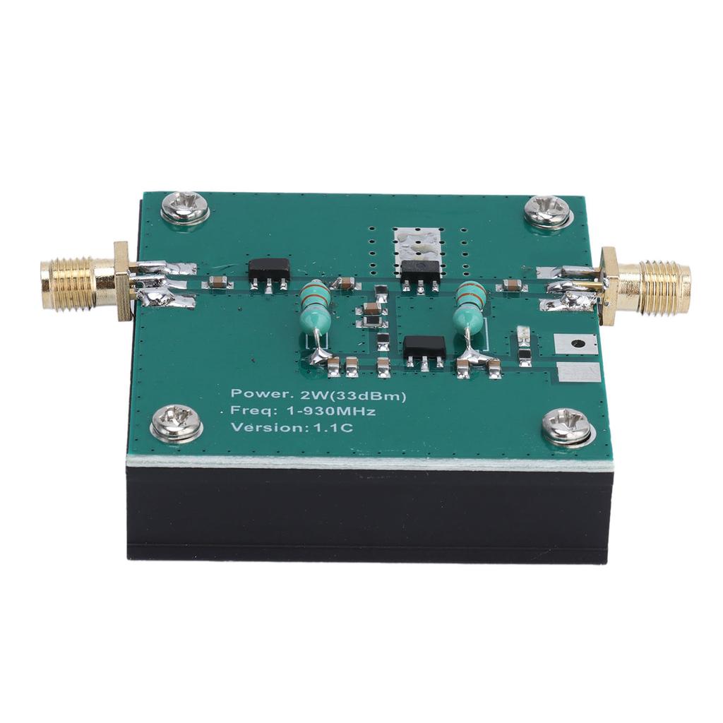 RF Wideband Amplifier Low Power Broadband Module Standard SMA Female Connector 1‑930MHz 2.0W