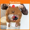 Bear Sweet Cartoon Plush Backpack With  Nylon Lining For Daily Wear Fashion